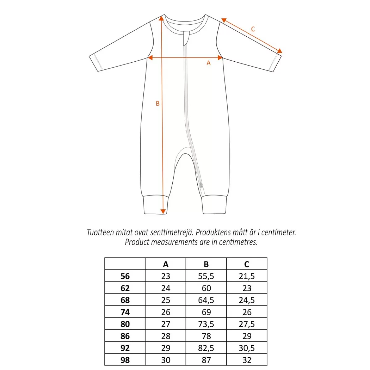 Vauvat<Muumi Myyn Kekkerit -Pyjama Persikka