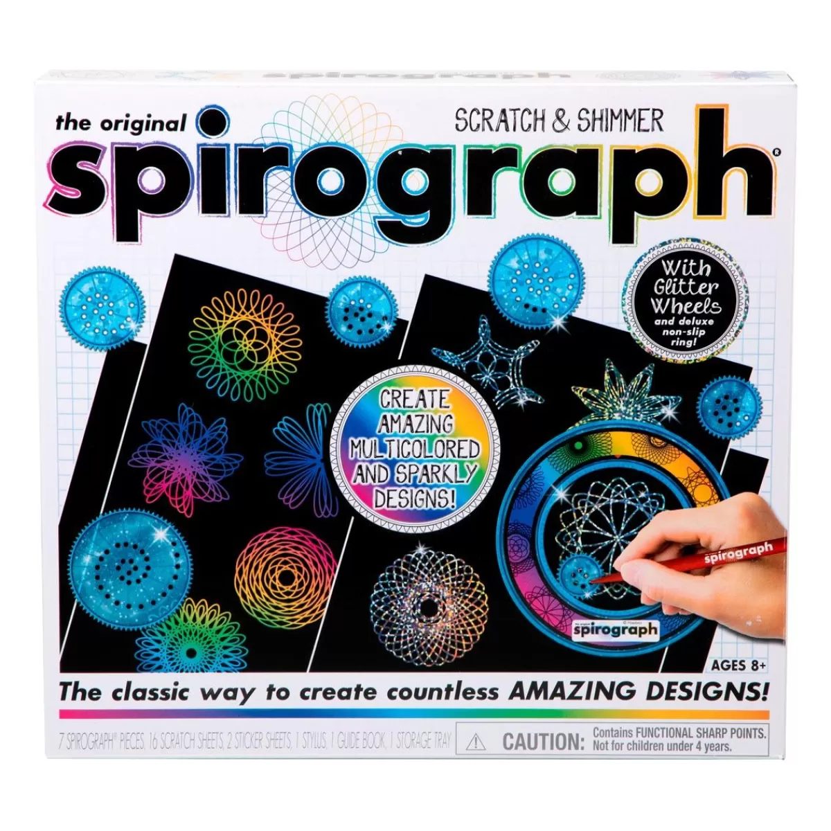 Askartelu<Spirograph Saihkyvat Raaputuskuviot