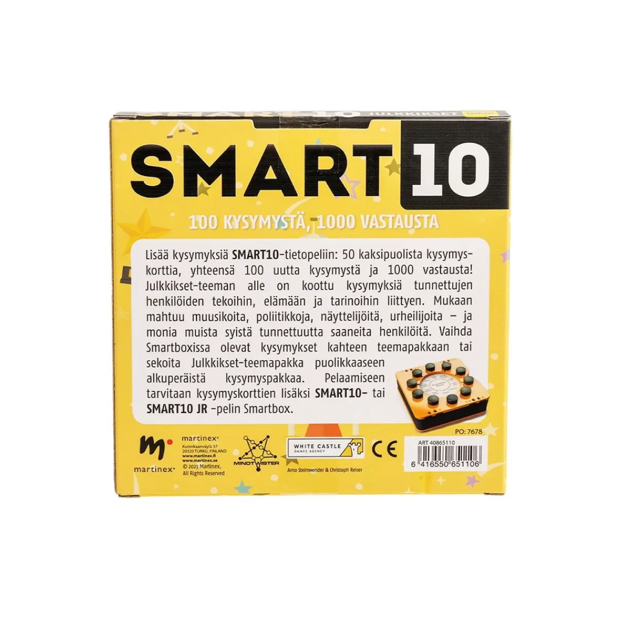 Seurapelit<Peliko Smart10-Kysymykset Julkkikset